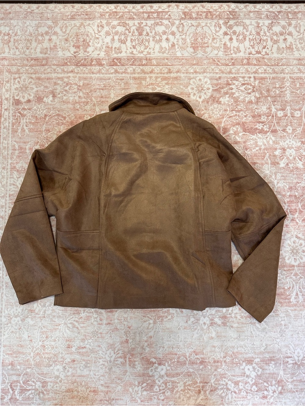 NWT 🤎 Buttoned Faux Suede Jacket - Picture 14 of 14